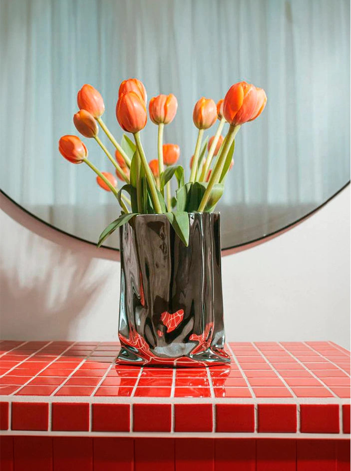 To Go' Chrome Vase – HOLLYFLAME